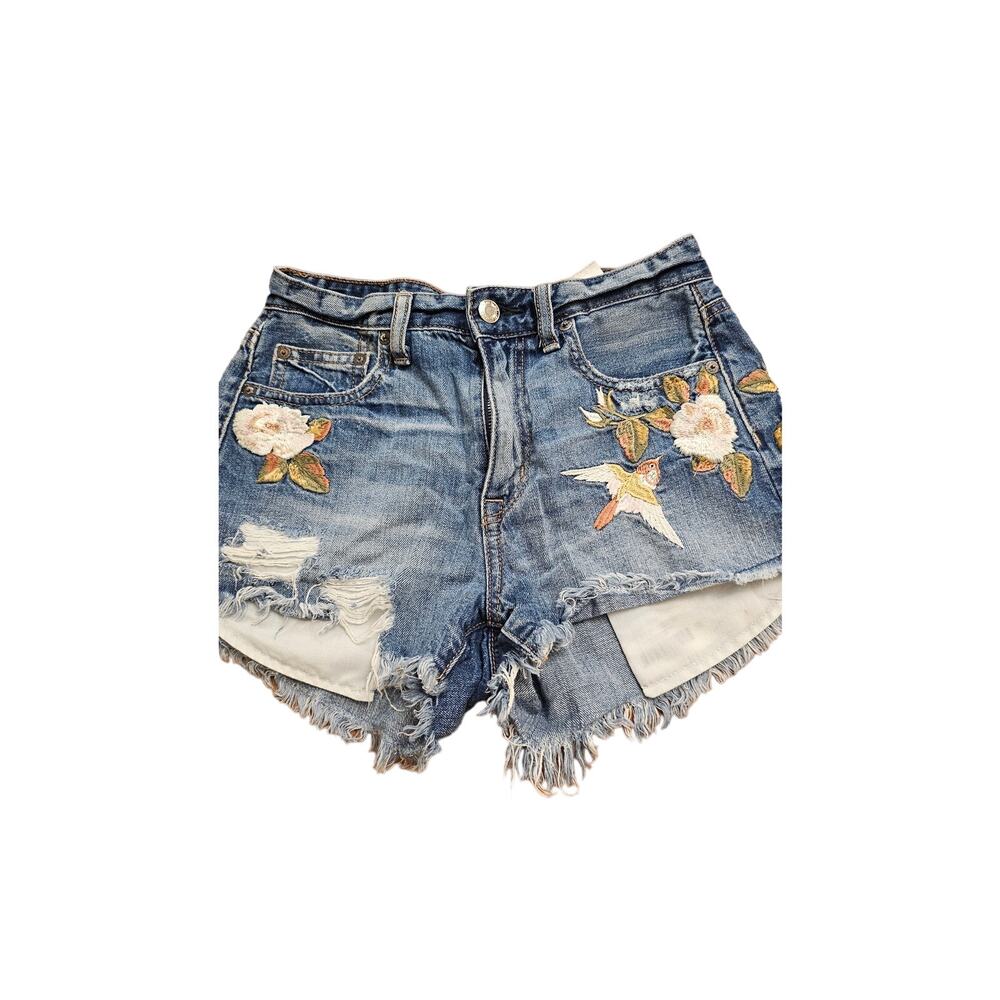 American Eagle Embroidered Bird and Flower size 0 shorts